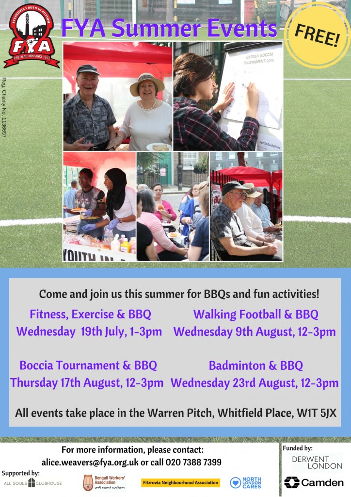 FYA Summer BBQ Events Poster